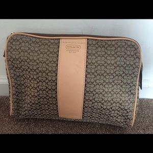 Medium sized coach cosmetic bag